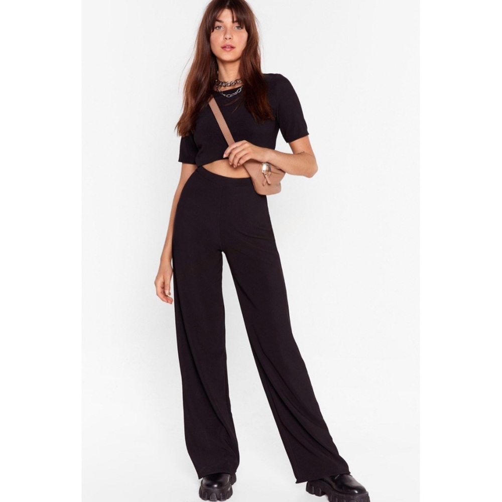 Black Wide Leg “Nasty Gal” Pants